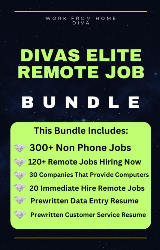 Divas Elite Remote Job Bundle