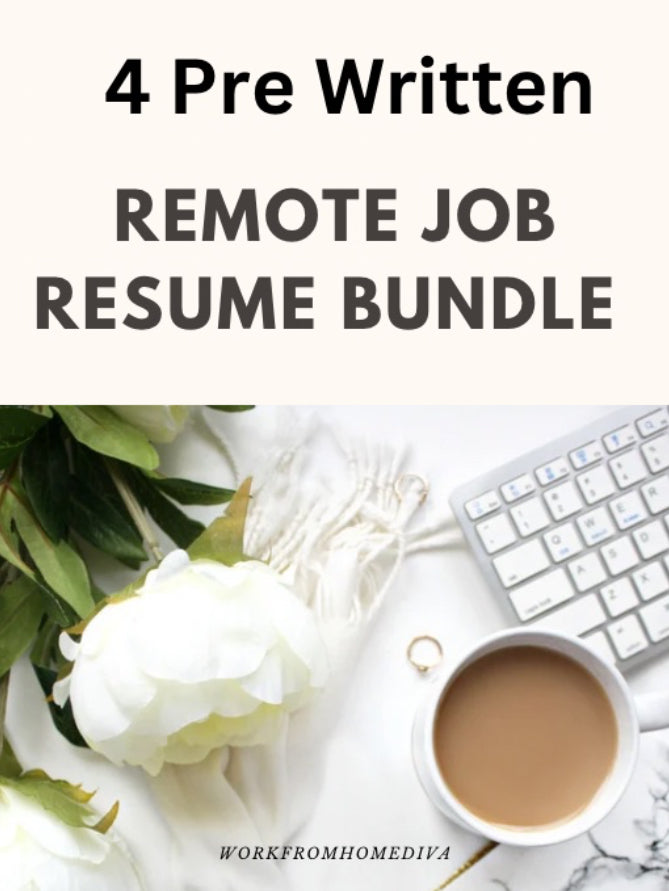 4 Prewritten Resume Bundle