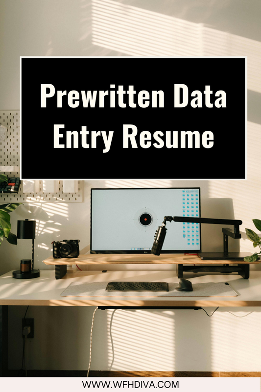 Prewritten Data Entry Resume